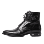 Bottines cowboy homme cuir talon étoiles