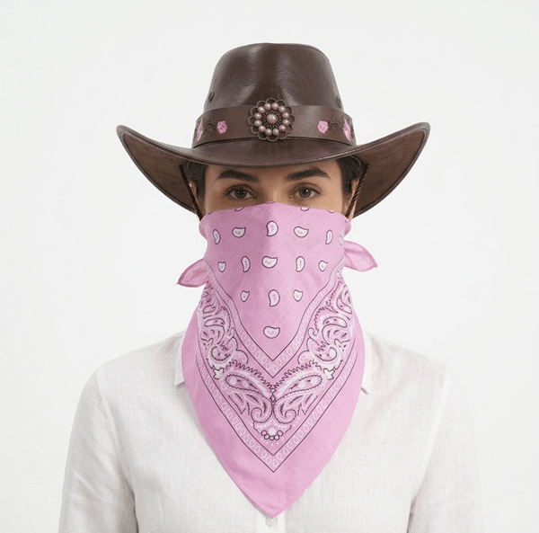 Bandana cowboy Femme paisley 68×68 cm en coton (1)