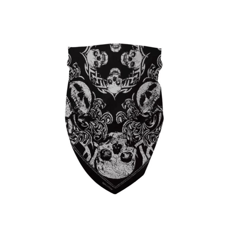 Bandana cowboy motif têtes de mort (3)