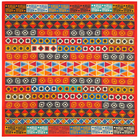 Bandana cowboy motifs géométriques colorés
