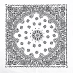 Bandana cowboy paisley 68×68 cm en coton (1)