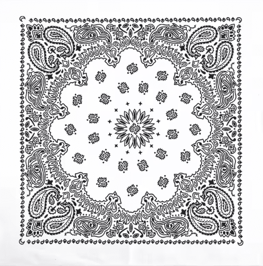 Bandana cowboy paisley 68×68 cm en coton (1)