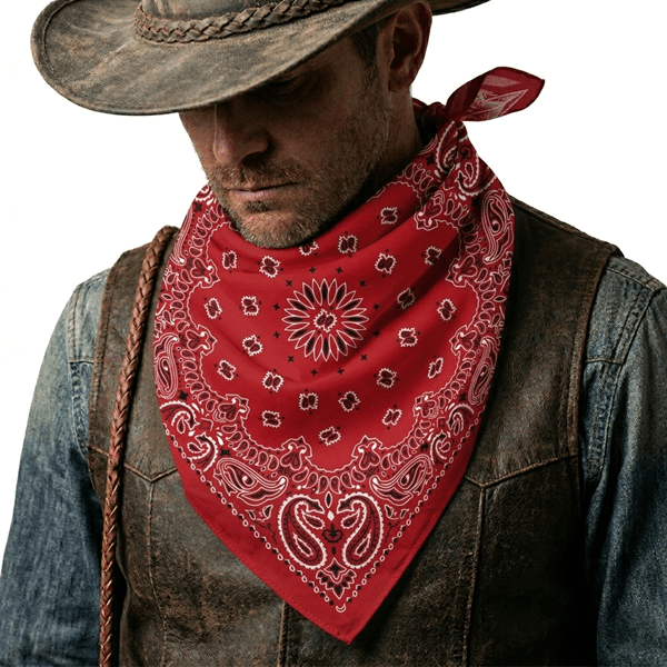 Bandana cowboy paisley 68×68 cm en coton (3)