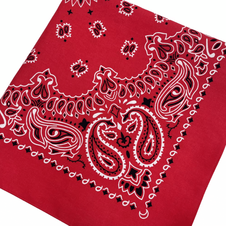 Bandana cowboy paisley 68×68 cm en coton (6)