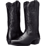 Bottes cowboy femme cuir vegan noir artisanale motif western (3)