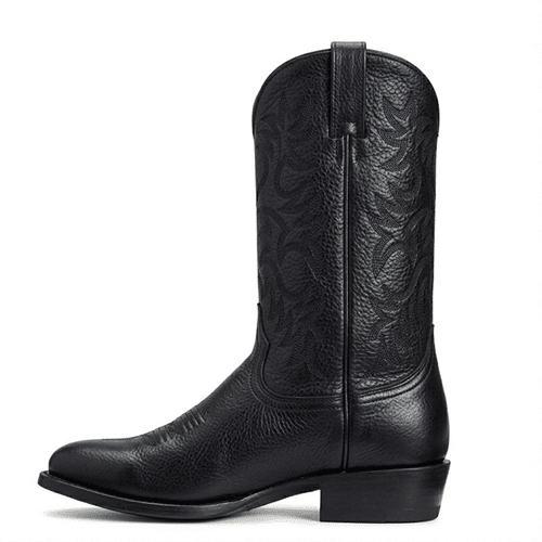 Bottes cowboy femme cuir vegan noir artisanale motif western (7)
