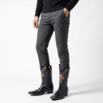 Bottes cowboy homme cuir broderies dorées (5)