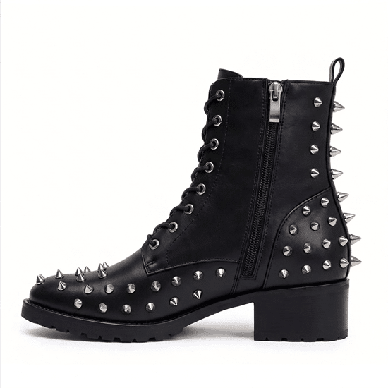 Bottines cowboy homme cuir à pique (3)