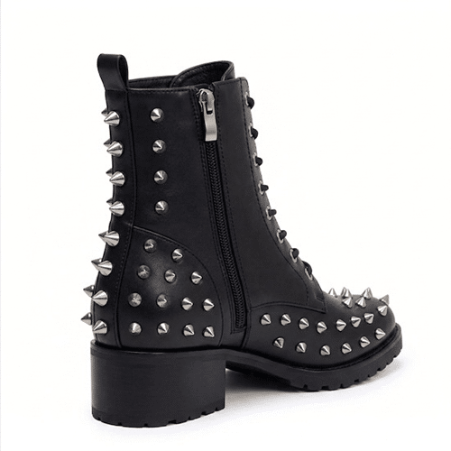 Bottines cowboy homme cuir à pique (4)