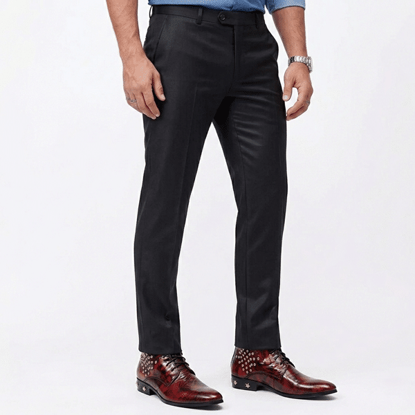 Bottines cowboy homme cuir rouge cloutée (4)