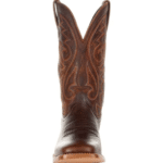 Bottes cowboy homme cuir marron brodé8