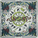 Foulard cowboy coton motif Bandits roue western vintage