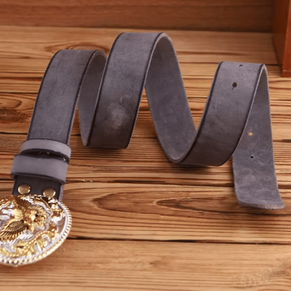 Ceinture cowboy boucle aigle doré (2)