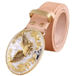 Ceinture cowboy boucle aigle doré (2)
