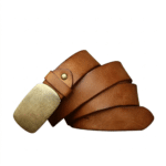 Ceinture cuir et laiton brut western (9)