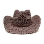 Chapeau cowboy été en paille brute (3)