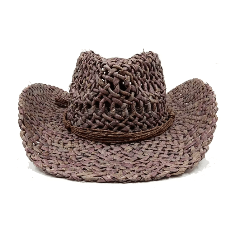 Chapeau cowboy été en paille brute (3)