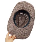 Chapeau cowboy été en paille brute (4)