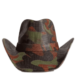 Chapeau cowboy motif camouflage