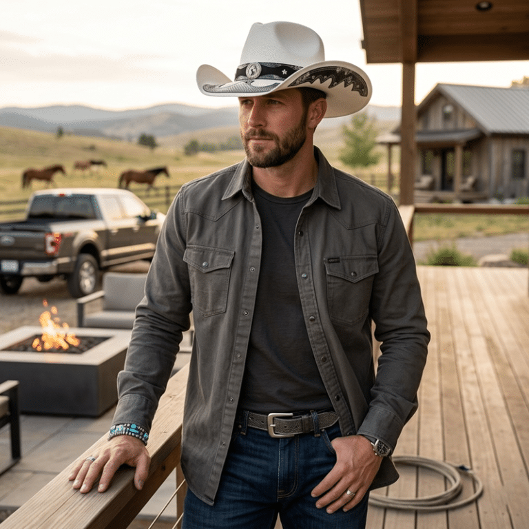 Chapeau cowboy paille bandeau cheval (1)