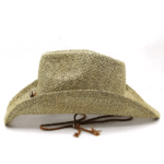Chapeau cowboy paille corde concho (3)