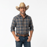 Chapeau cowboy paille feuille de palmier (5)