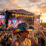 Chapeau cowboy rainbow arc-en-ciel (2)