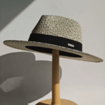 Chapeau cowboy style fedora ruban tissu (2)
