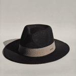 Chapeau cowboy style fedora ruban tissu (6)