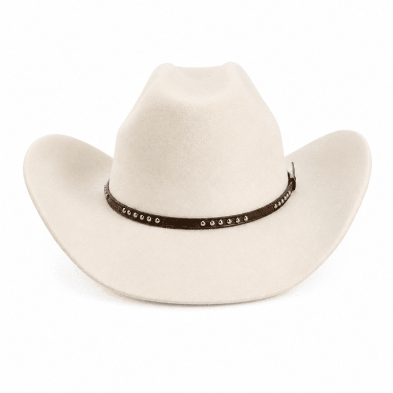 Chapeau feutre blanc