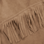 Chemise Cowboy Homme Franges en Suédine Beige (3)