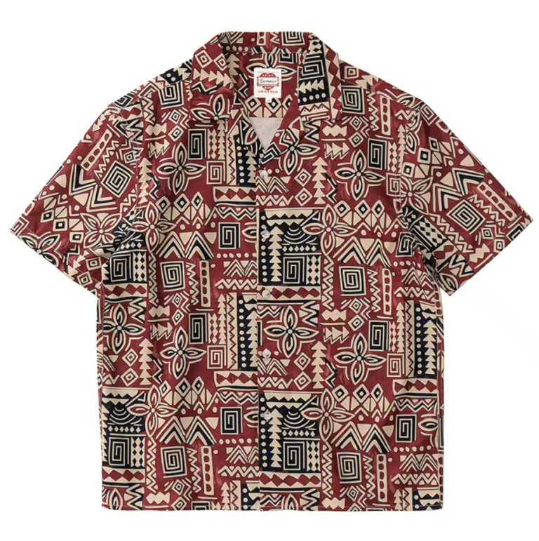 Chemise Cowboy Homme Rouge en Coton Motifs Western (2)