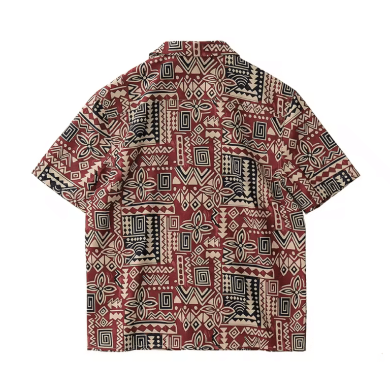 Chemise Cowboy Homme Rouge en Coton Motifs Western (3)