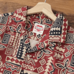 Chemise Cowboy Homme Rouge en Coton Motifs Western (5)