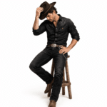 Chemise cowboy homme en jean ajustée (8)