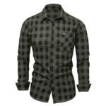 Chemise cowboy verte homme à carreaux (2)