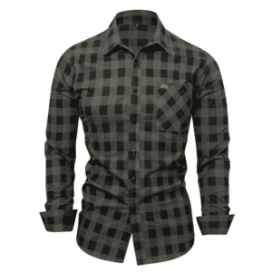 Chemise cowboy femme Verte à carreaux