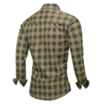 Chemise cowboy verte homme à carreaux (6)