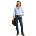 Chemise femme slim classique western chic (10)