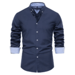 Chemise homme slim classique western chic (5)