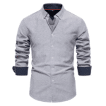 Chemise homme slim classique western chic (8)