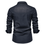 Chemise jean homme cowboy slim classique (1)