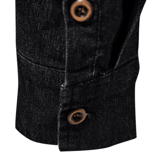 Chemise jean homme cowboy slim classique (3)