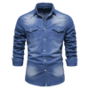 Chemise jean femme cowboy slim classique