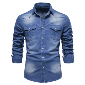 Chemise jean femme cowboy slim classique