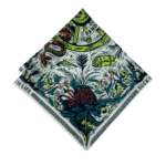 Foulard cowboy coton motif Bandits roue western vintage (1)
