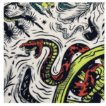 Foulard cowboy coton motif Bandits roue western vintage (2)