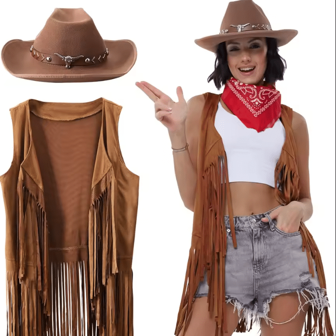 Kit de déguisement Femme cowboy (2)