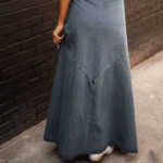 Robe western jean à boutonnage Intégral (2)