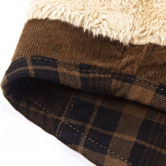 Veste homme carreaux doublée polaire Style Cowboy (3)